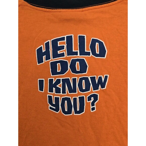 Spongebob Squarepants T-Shirt Mens‎ L Patrick Hello Do I Know You Ringer Y2K - Picture 5 of 8